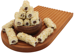 Fındık Parçacıklı Çikolatalı Lokum